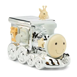 Animal Train Silverplate Bank