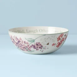 Butterfly Meadow Large Sentiment Serving Bowl