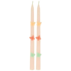 Butterfly Taper Candles, Set of 2