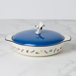 Chef Snoopy Covered Casserole Dish