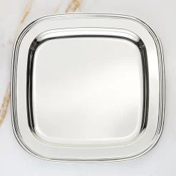 Derby Silverplate Square Tray