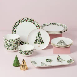 Evergreen Dinner Plates, Set of 4