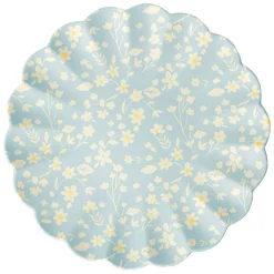 Floral Assorted Bamboo Large Plates, Set of 6