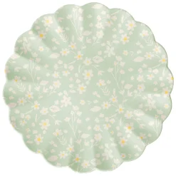 Floral Assorted Bamboo Large Plates, Set of 6