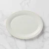French Perle Groove White Platter