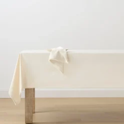 French Perle Natural 60x84 Tablecloth