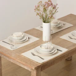 French Perle White 12-Piece Dinnerware Set