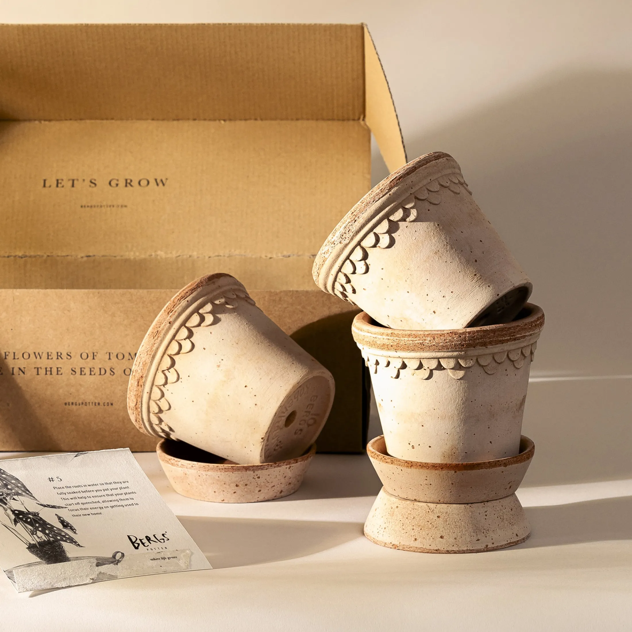 Kobenhavner Rosa Pot Set, Set of 3