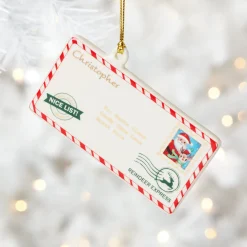 Personalized Letters to Santa Ornament