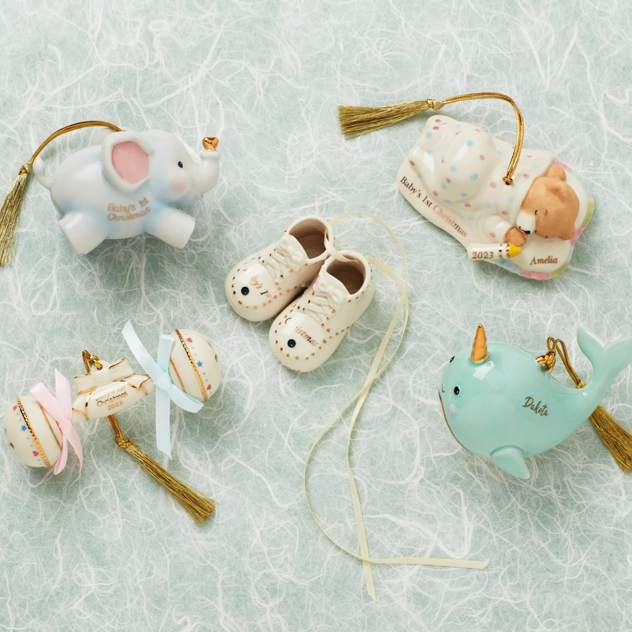 Personalized Narwhal Ornament