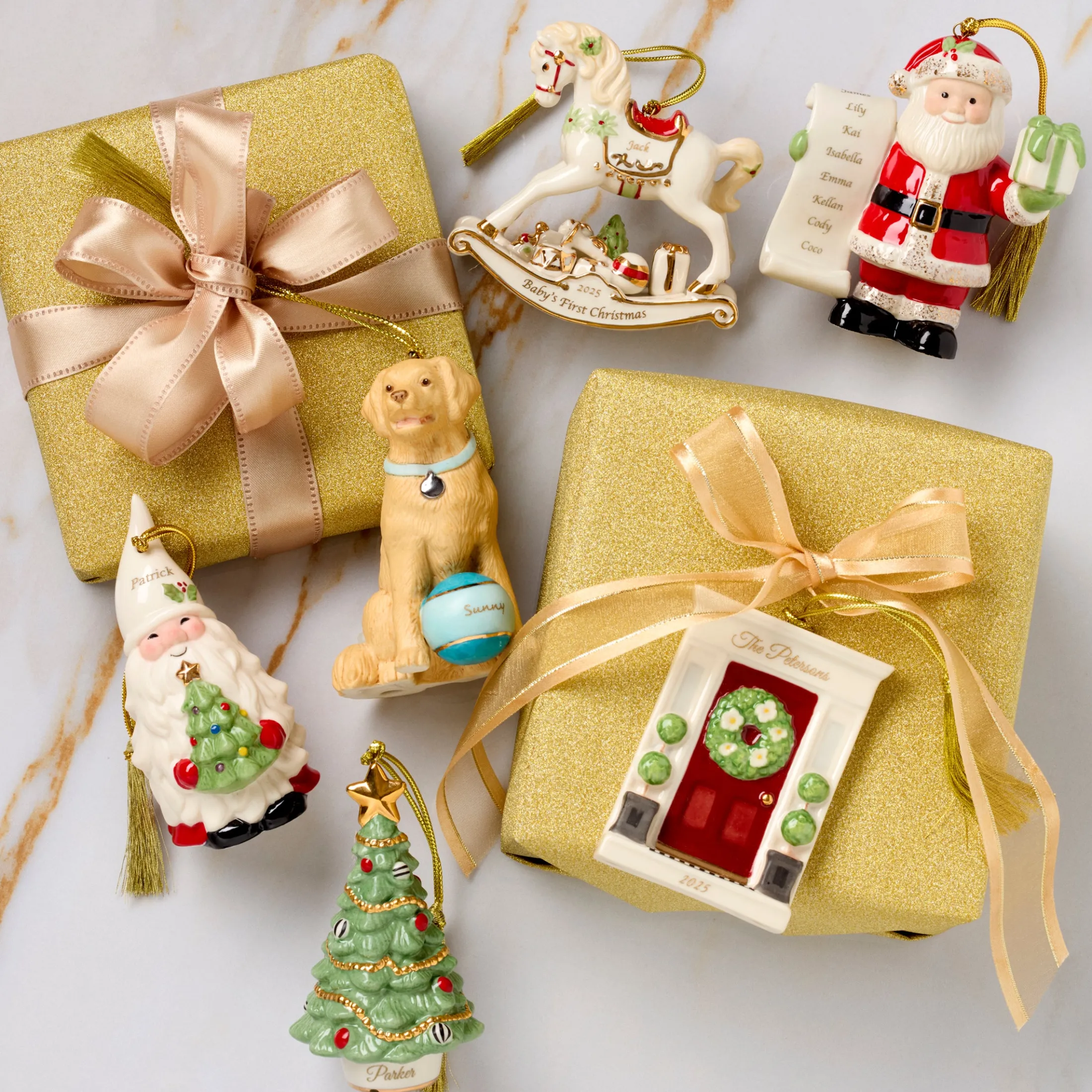 Personalized Naughty & Nice Ornament