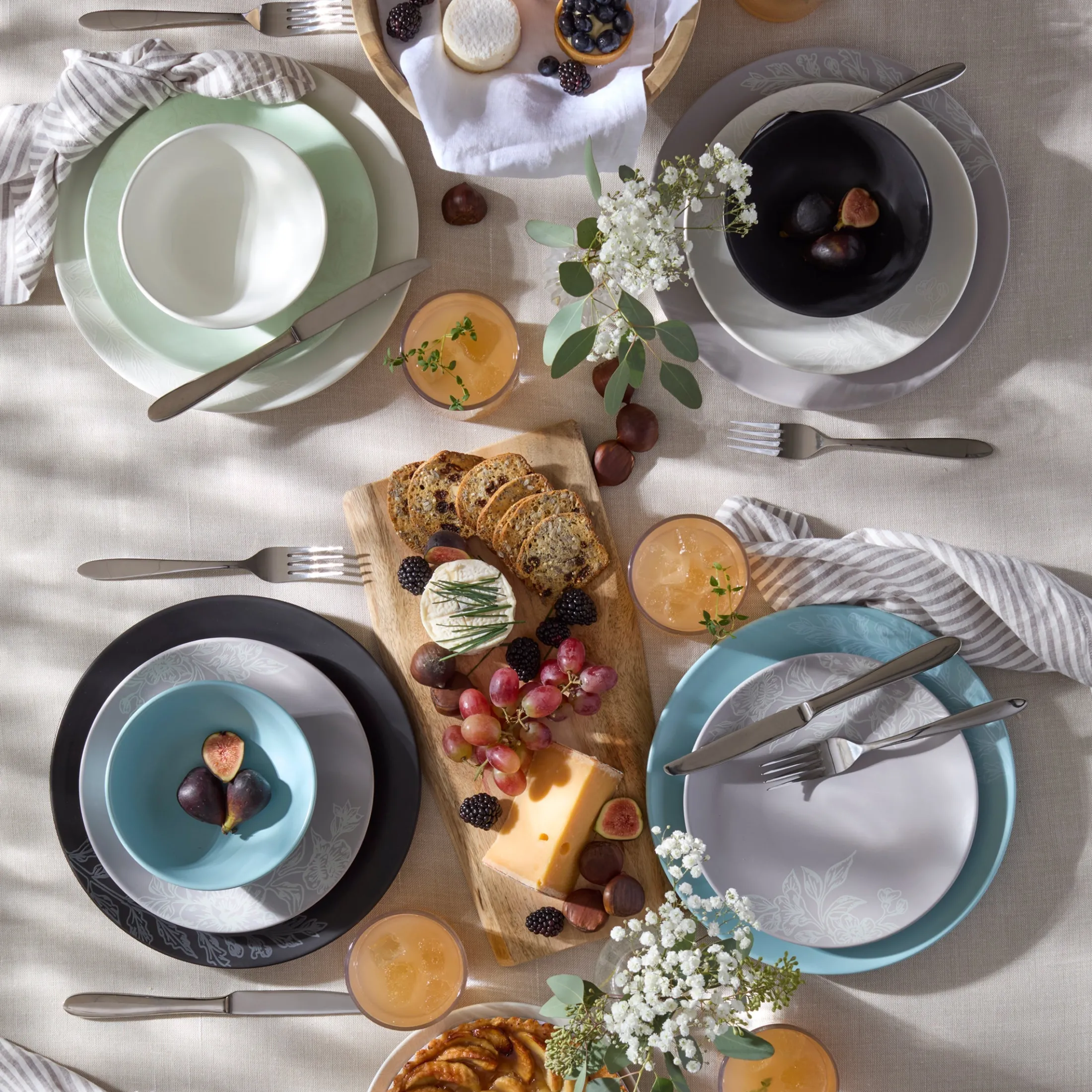 Roseto Pumice 12-Piece Dinnerware Set