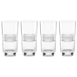 Sloane Crystal Highball Glasses, Set of 4
