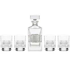Sloane Crystsal 5-Piece Whiskey Set