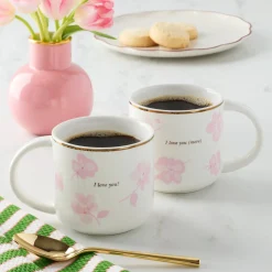 Spring Pansies Mugs, Set of 2