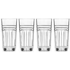 Tempo Crystal Highball Glasses, Set of 4