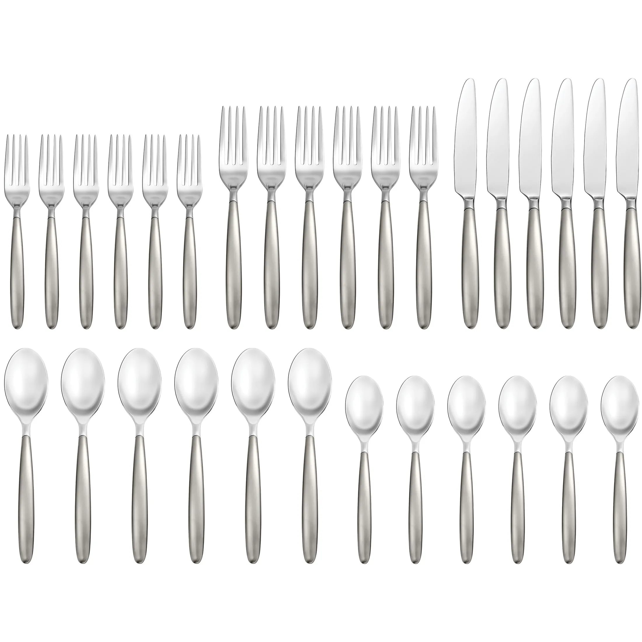 Tidal Frosted 30-Piece Flatware Set