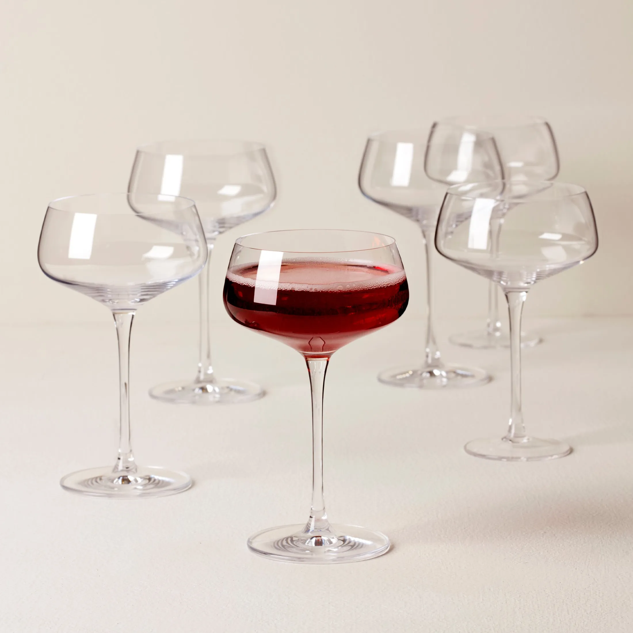 Tuscany Classics Angled Coupe Glasses, Set of 6