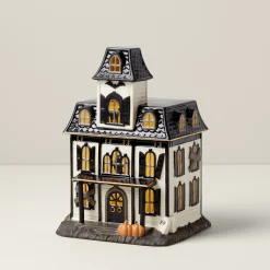 Vintage Halloween Lit House Figurine