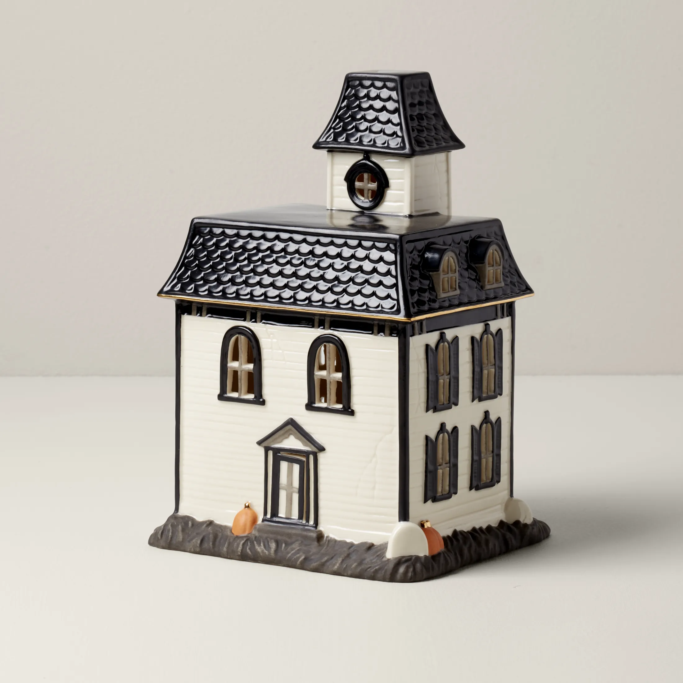 Vintage Halloween Lit House Figurine