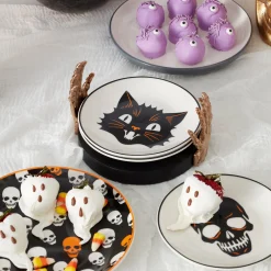 Vintro Halloween Accent Plates, Set of 4