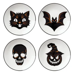Vintro Halloween Tidbit Plates, Set of 4