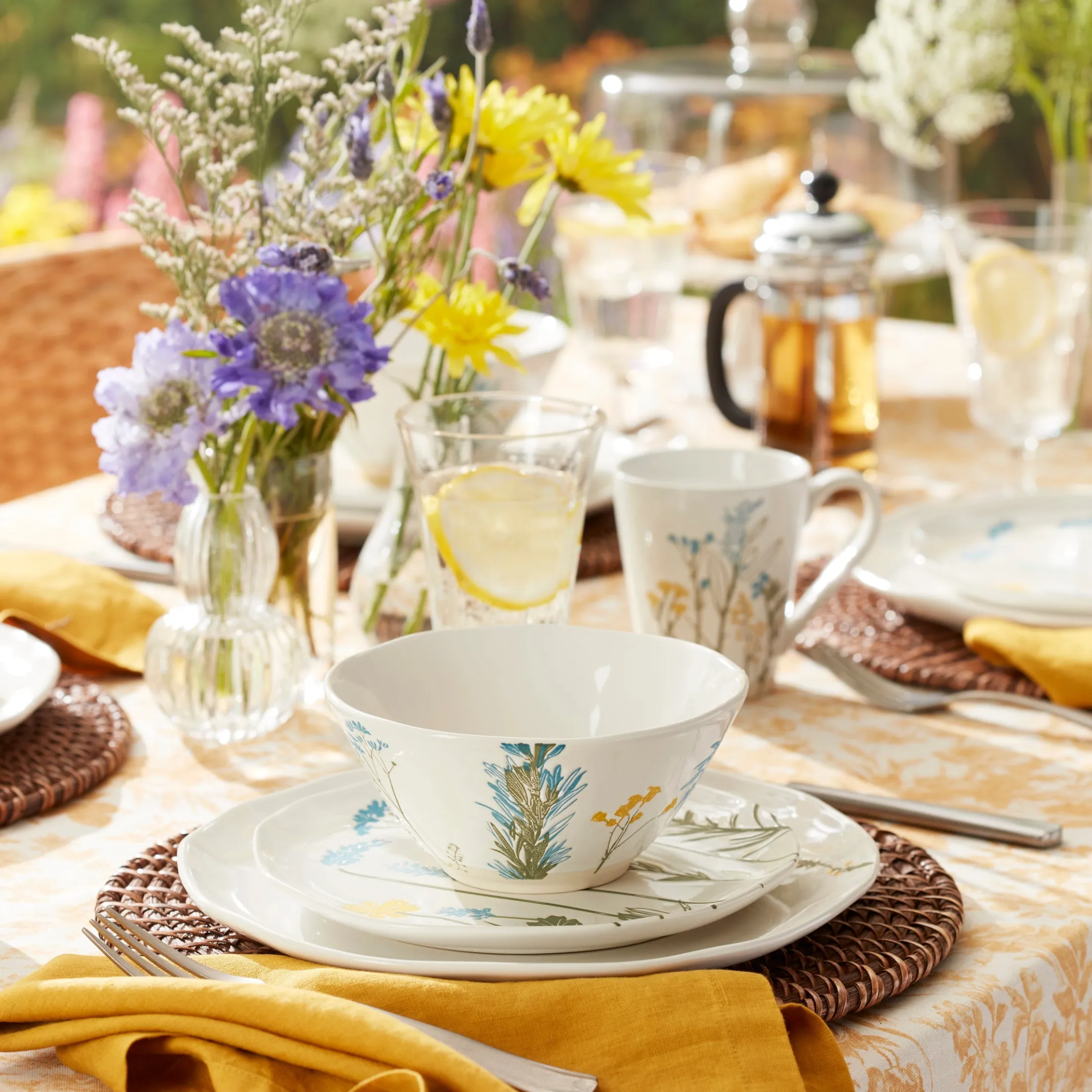 Wildflowers Dinner Plates, Set of 4
