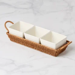 Willow & White, 4-Piece Serving Set