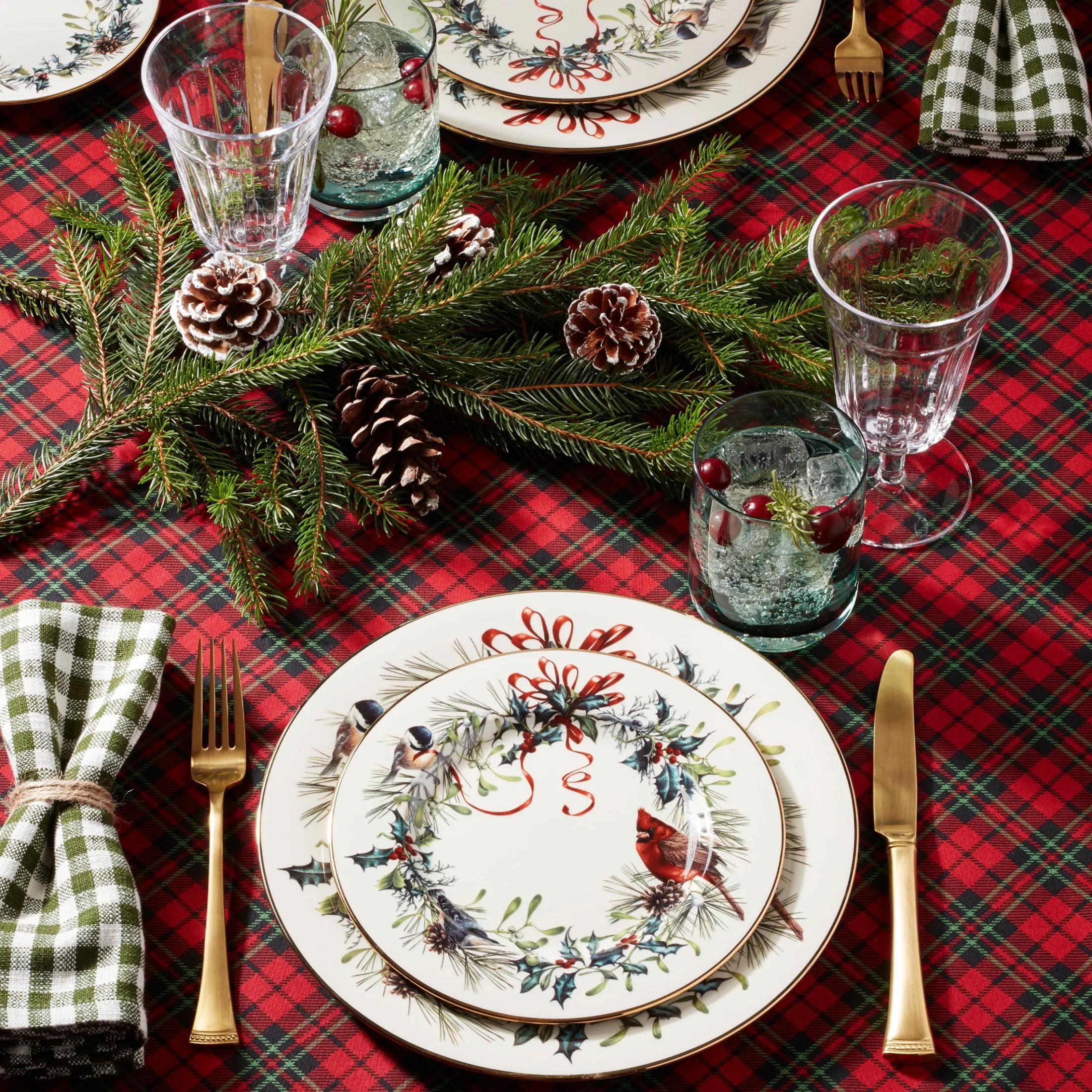 Winter Greetings 12-Piece Dinnerware Set