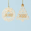 2022 Wreath & Tree Ornaments, Set of 2